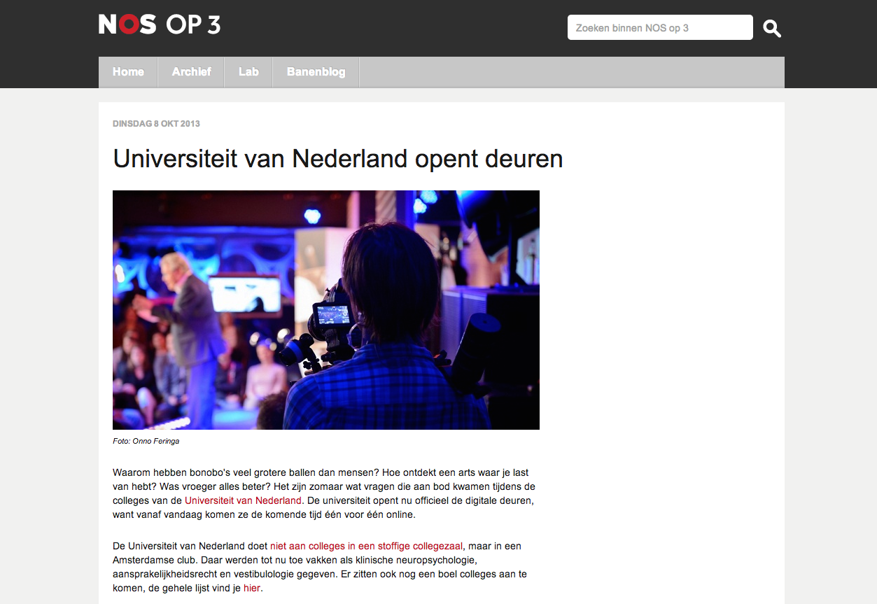 NOS op 3 - 8 oktober 2013